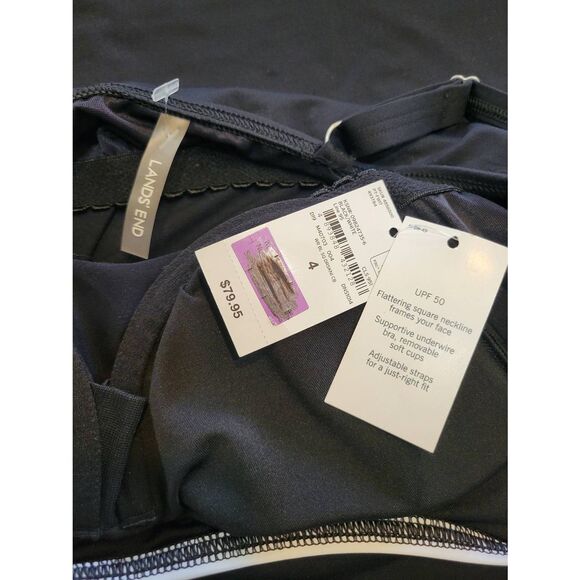 Land's End Sz 4 Underwire Tankini UPF 50 Swim, Tennis, Sports Top Dress New - Picture 4 of 5